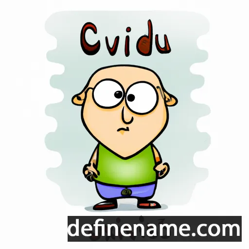 cartoon of the name Ovidijus