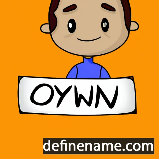 cartoon of the name Owynn