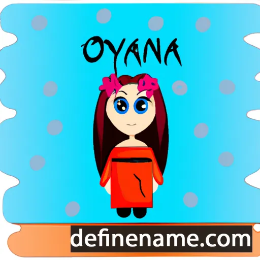 cartoon of the name Oxána