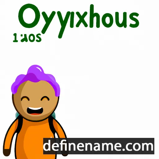 cartoon of the name Oxycholios