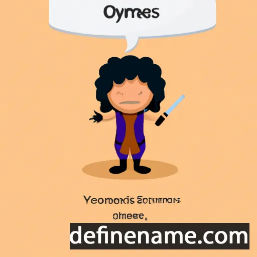 cartoon of the name Oxythemis