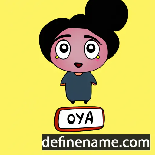 cartoon of the name Oya