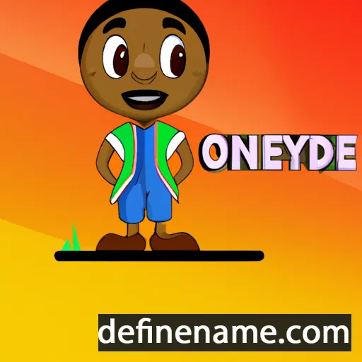 cartoon of the name Oyetunde