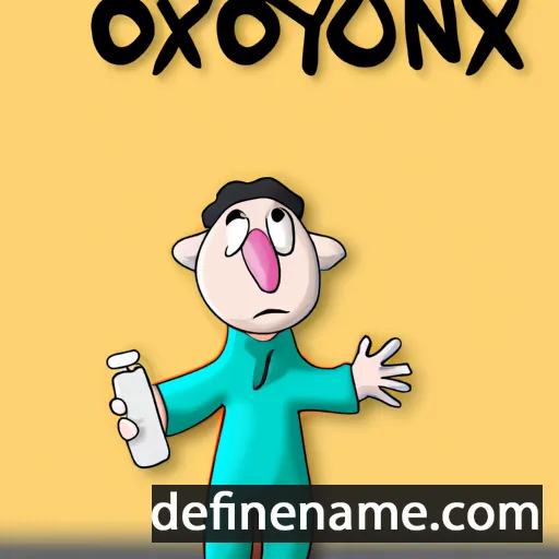 cartoon of the name Oynaxol