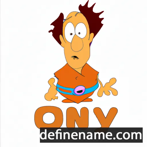 cartoon of the name Oynoz