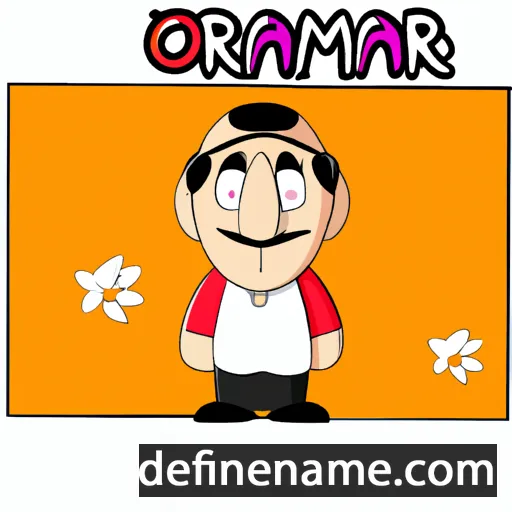 cartoon of the name Oyqamar