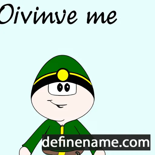 cartoon of the name Øyvine