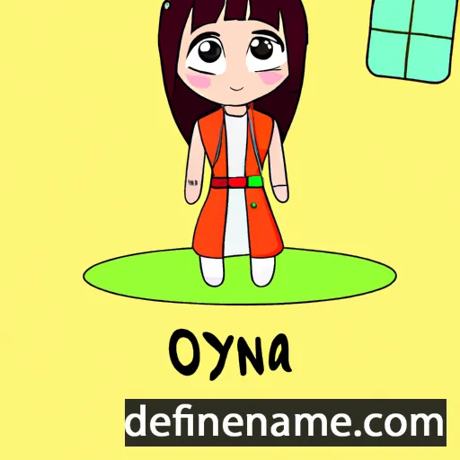 cartoon of the name Oyuna