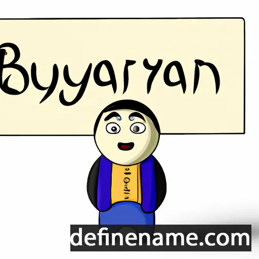 cartoon of the name Oyuunbayar