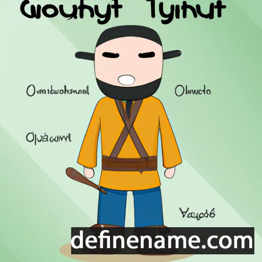 cartoon of the name Oyuuntülkhüür