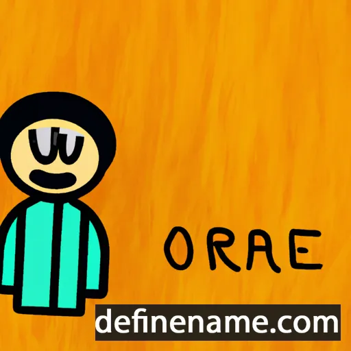 cartoon of the name Ozaire