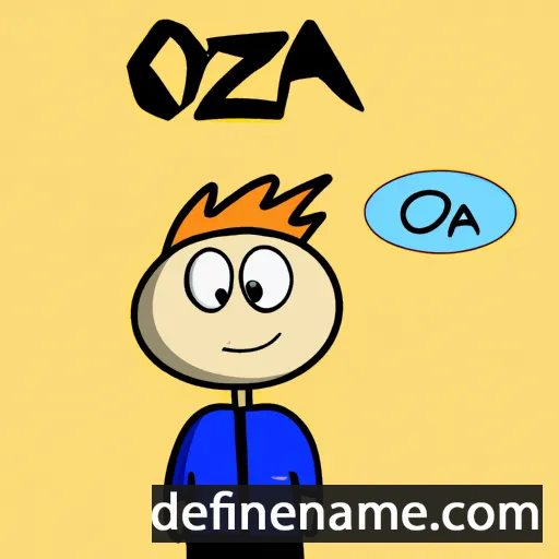 cartoon of the name Ozeáš