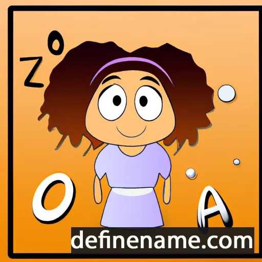 cartoon of the name Ozia