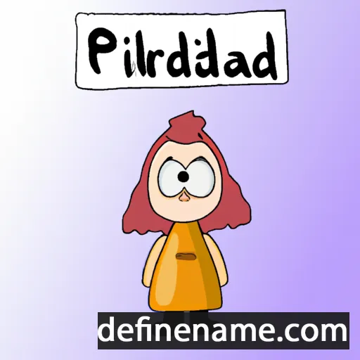 cartoon of the name Pálmfríður