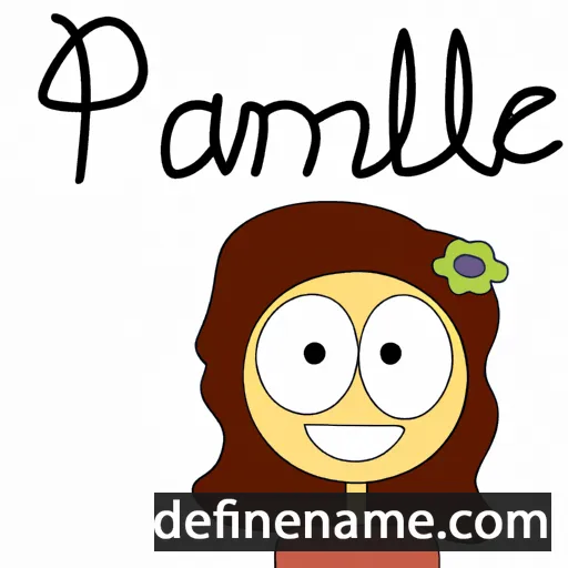 cartoon of the name Pâmela