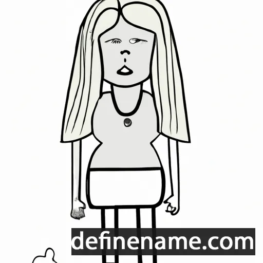 cartoon of the name Påline