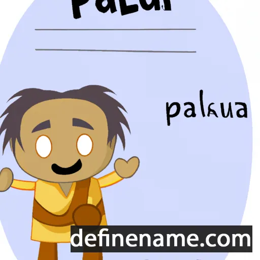 cartoon of the name Pālau