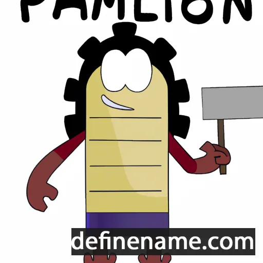 cartoon of the name Palaimon