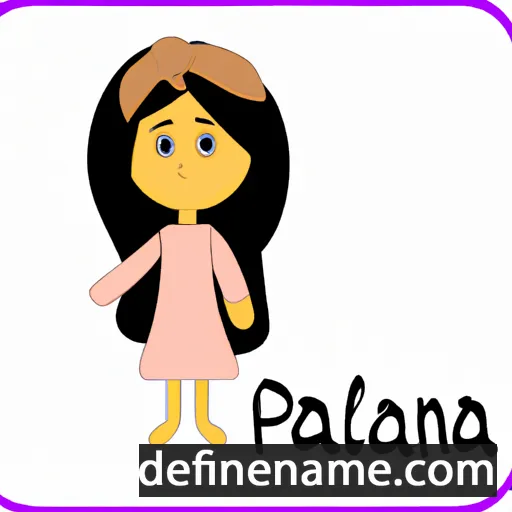 cartoon of the name Palaina