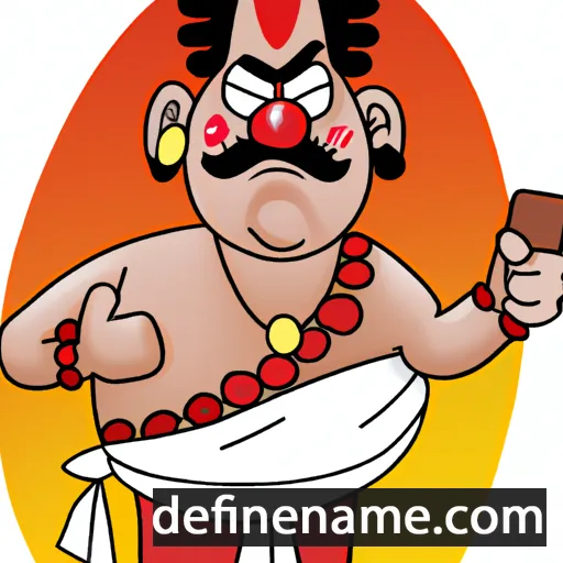 cartoon of the name Palani