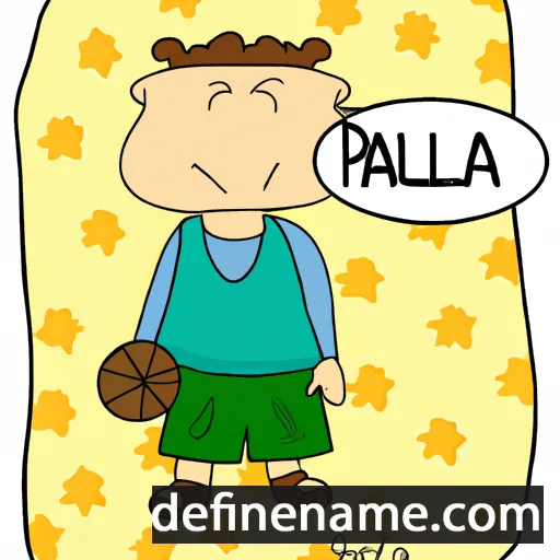 cartoon of the name Palla