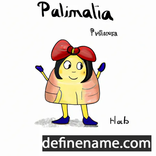 cartoon of the name Palmatina