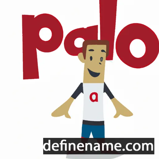 cartoon of the name Palo