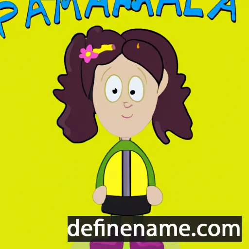 cartoon of the name Pamelina