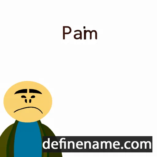 cartoon of the name Pamfil