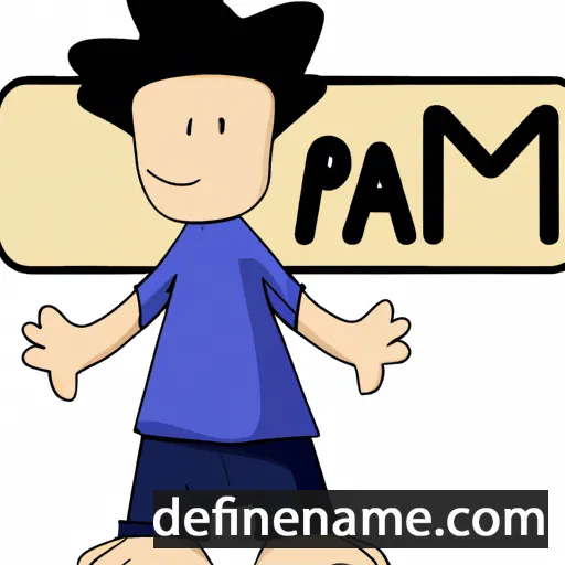 cartoon of the name Pami