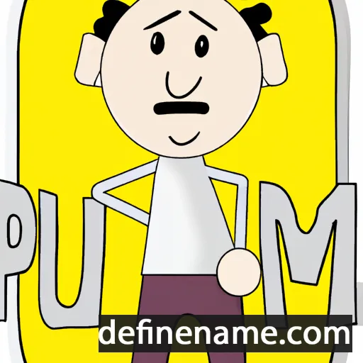 cartoon of the name Pamuk