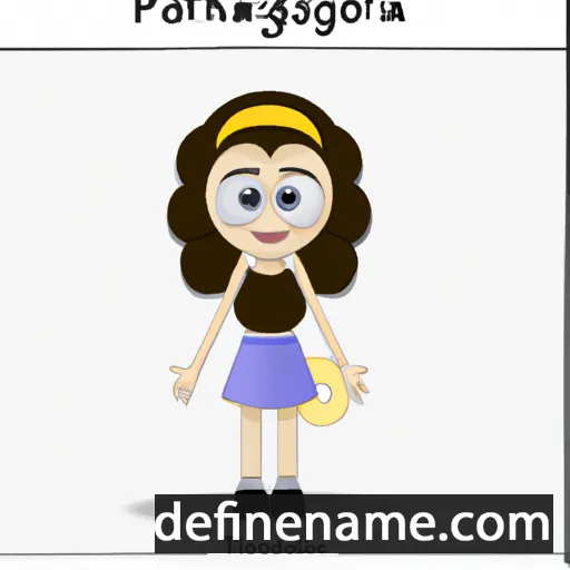 cartoon of the name Panagiotitsa