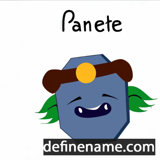 cartoon of the name Panaite