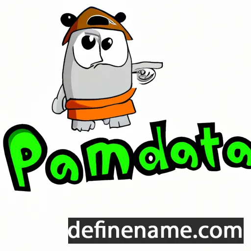 cartoon of the name Panatda