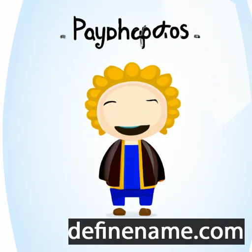 cartoon of the name Panayotis