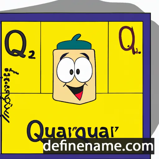 cartoon of the name Quadrat