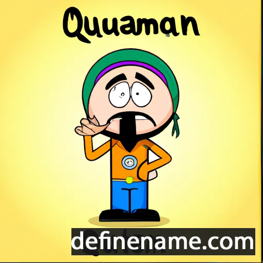 cartoon of the name Quamain