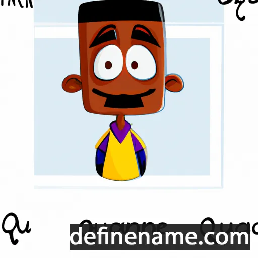 cartoon of the name Quamane