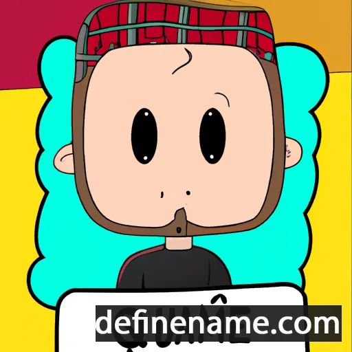 cartoon of the name Quame