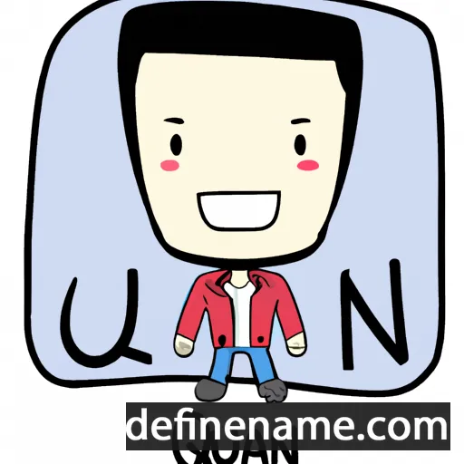 cartoon of the name Quan