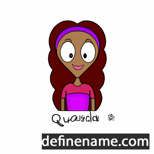 cartoon of the name Quanda