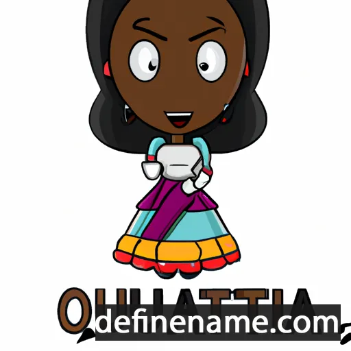 cartoon of the name Quanita