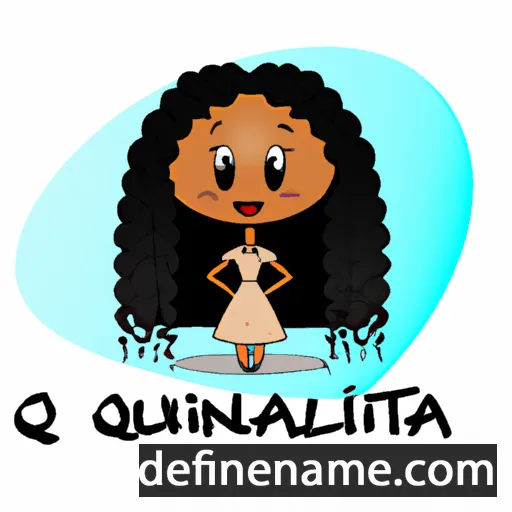 cartoon of the name Quantella