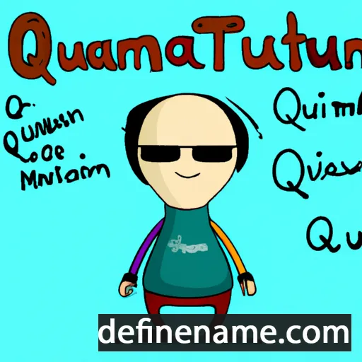 cartoon of the name Quantum