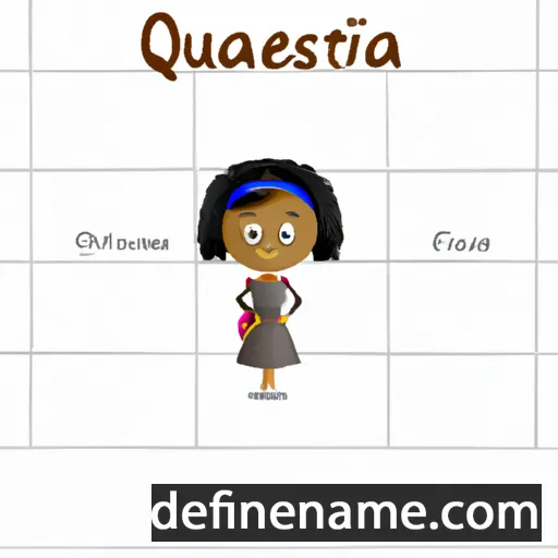 cartoon of the name Quatesia