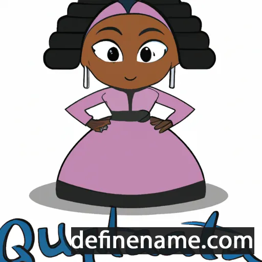 cartoon of the name Quatisha