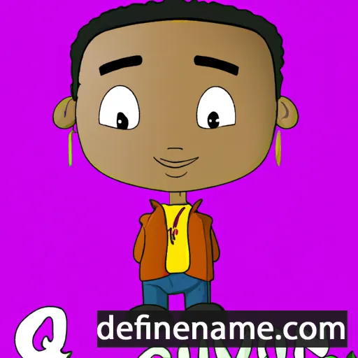 cartoon of the name Quavion