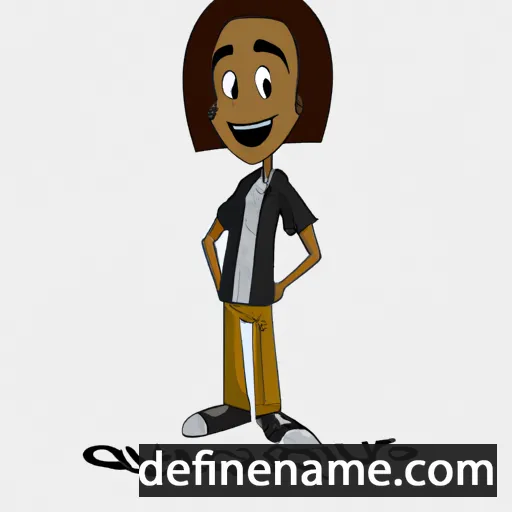 cartoon of the name Quavious