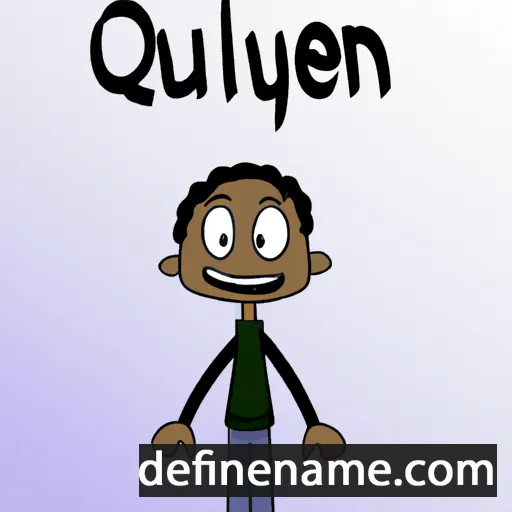 cartoon of the name Quaylen