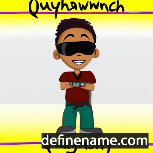 cartoon of the name Quayshawn